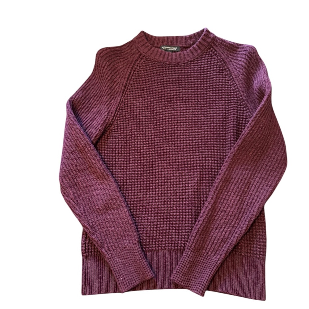 BANANA REPUBLIC Burgundy Wool Sweater